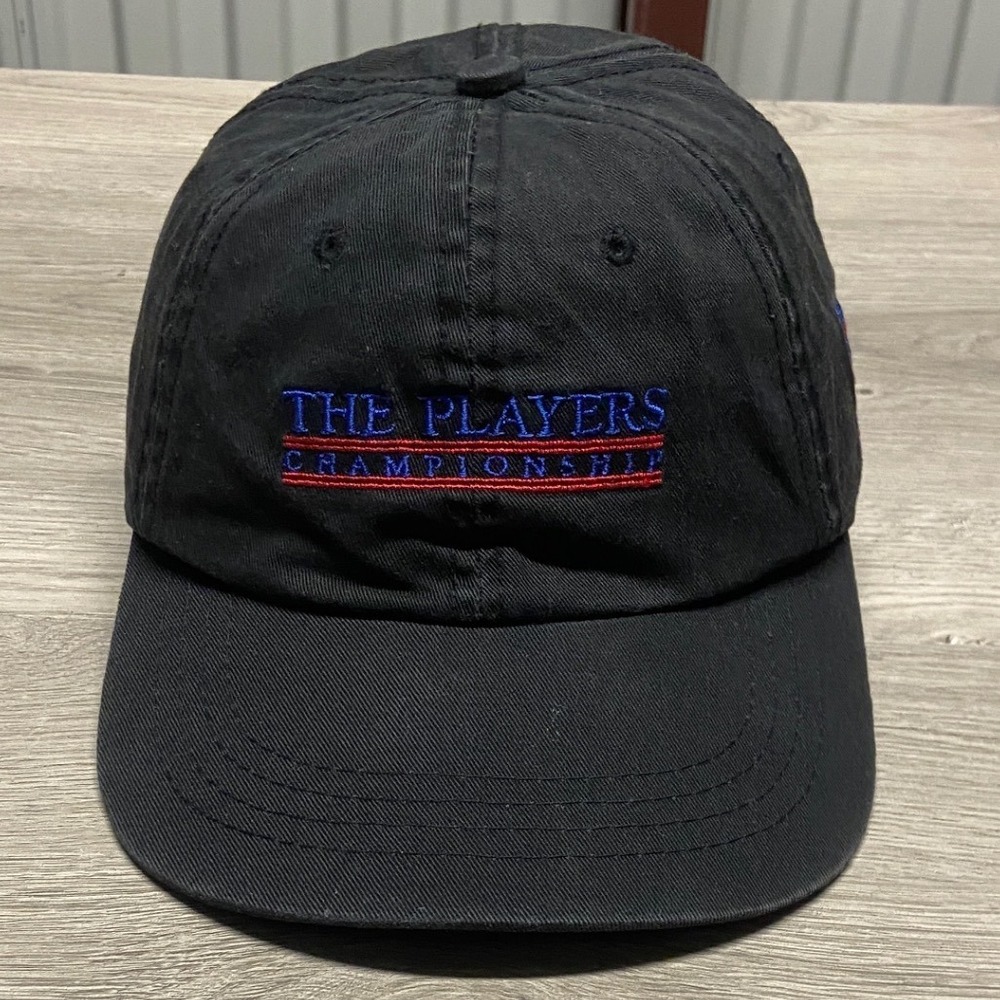 PGA Tour The Players Championship Hat Mens Black Adjustable Golf Dad Cap Unisex